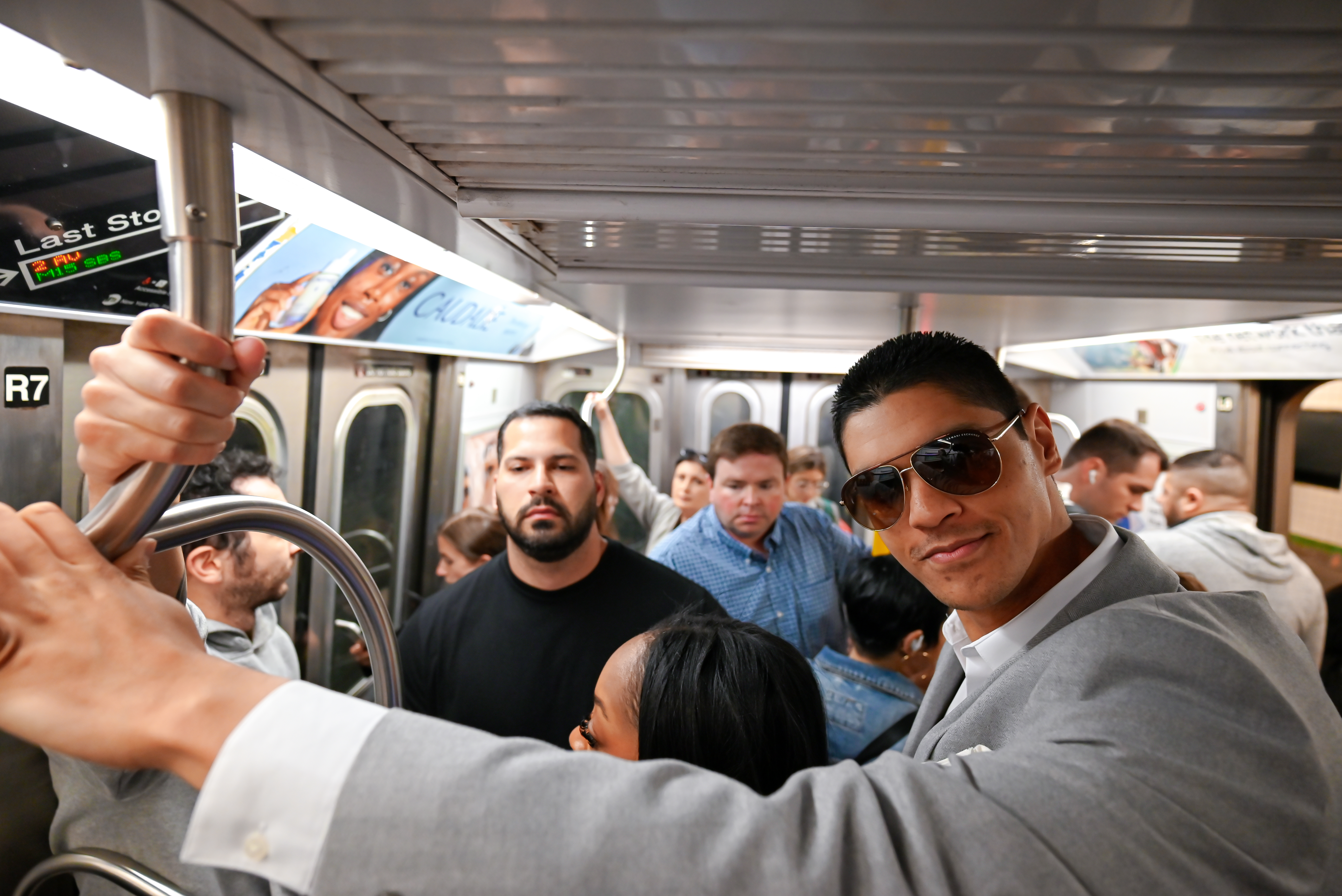 Runwise team on the NYC subway